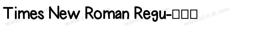 Times New Roman Regu字体转换